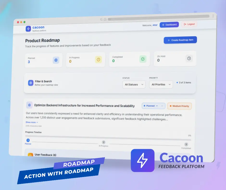 Screenshot 7 of Cacoon Feedback