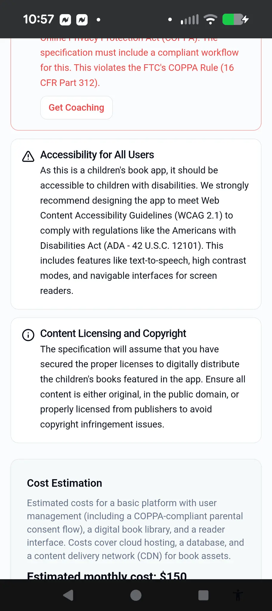 Screenshot 10 of ASSURE-CODE - Compliance Spec Assistant