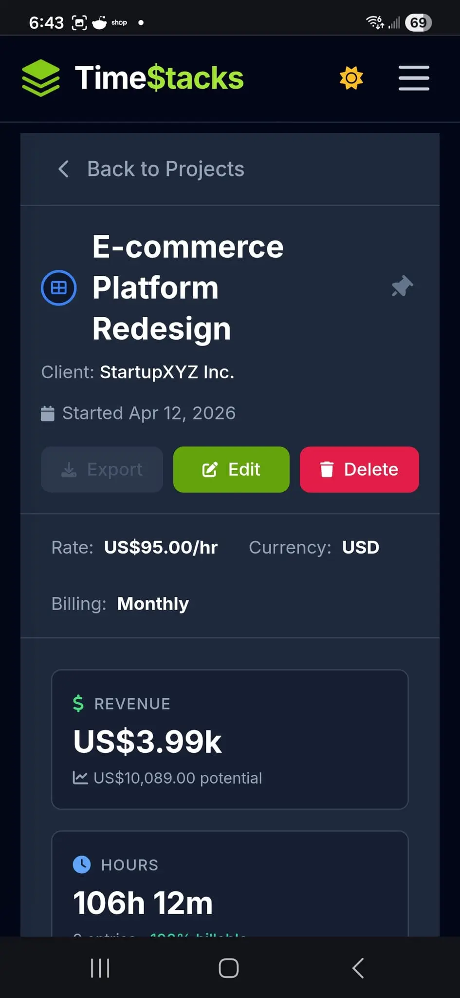 Screenshot 9 of TimeStacks