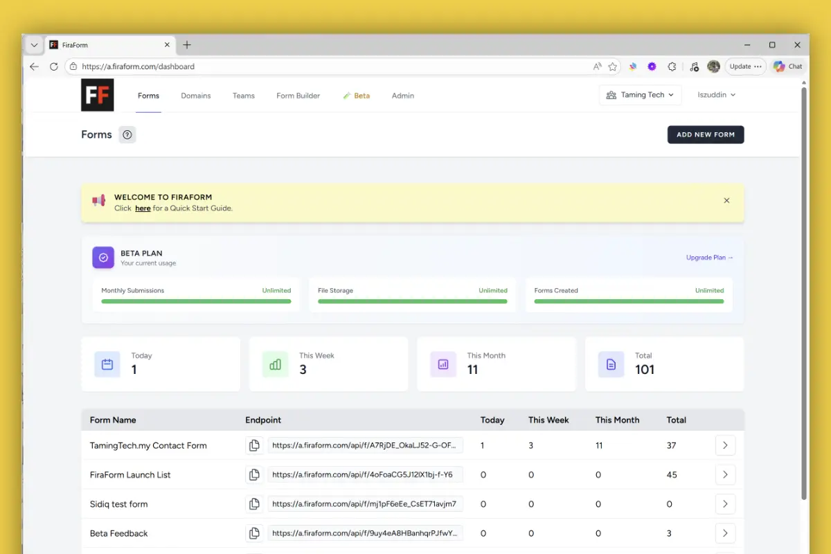 Screenshot 2 of FiraForm