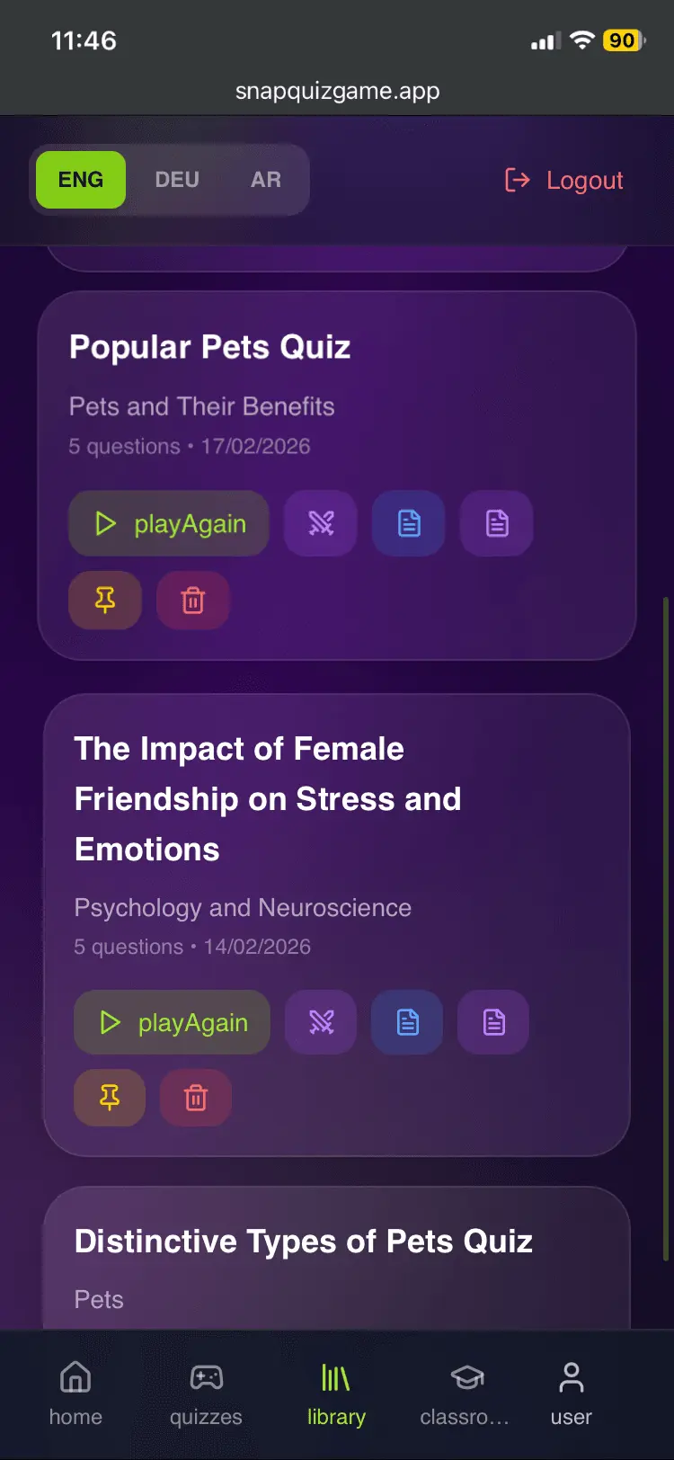 Screenshot 10 of SnapQuizGame