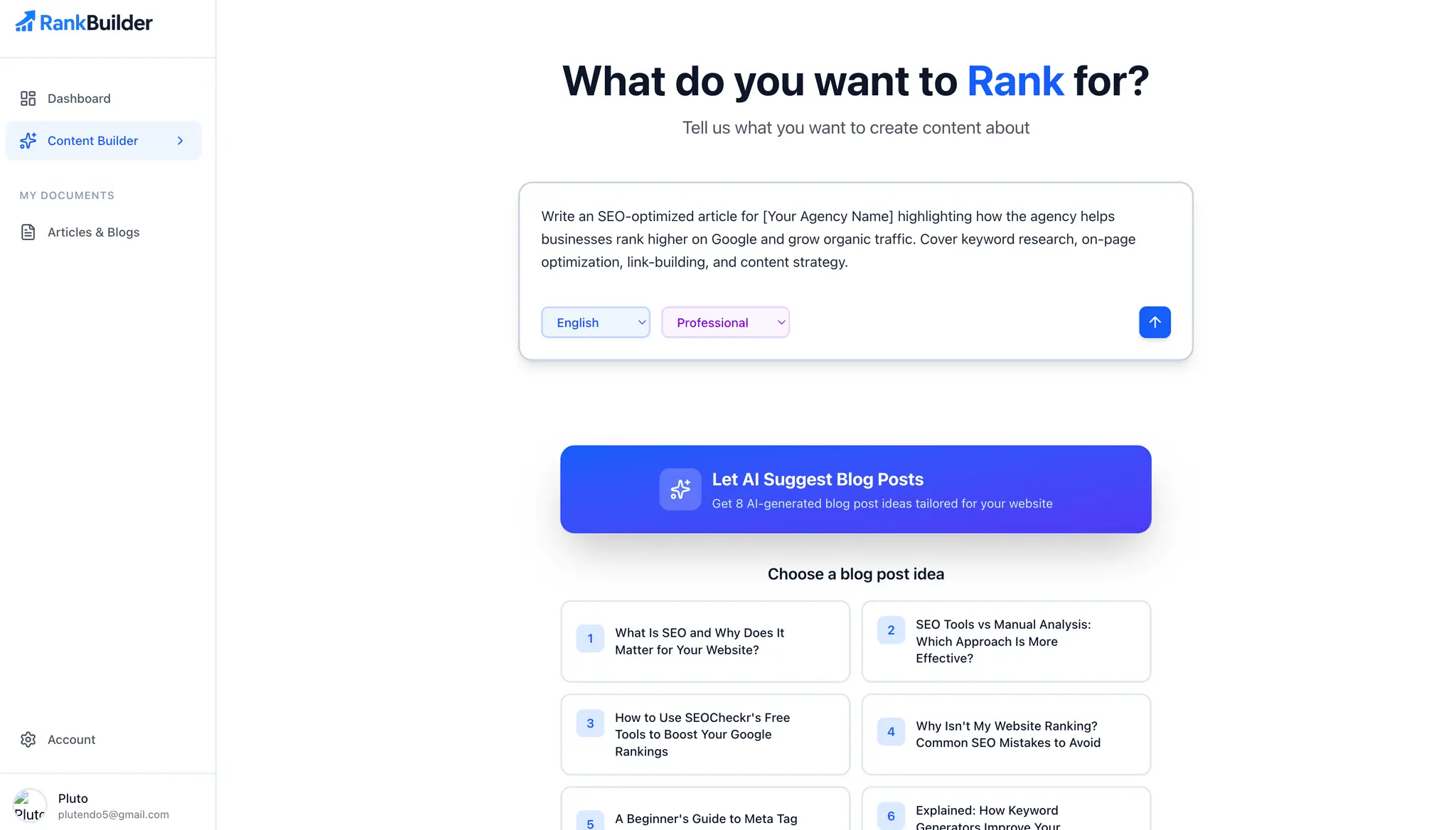 Screenshot 1 of AI SEO Writer | Get Cited by AI