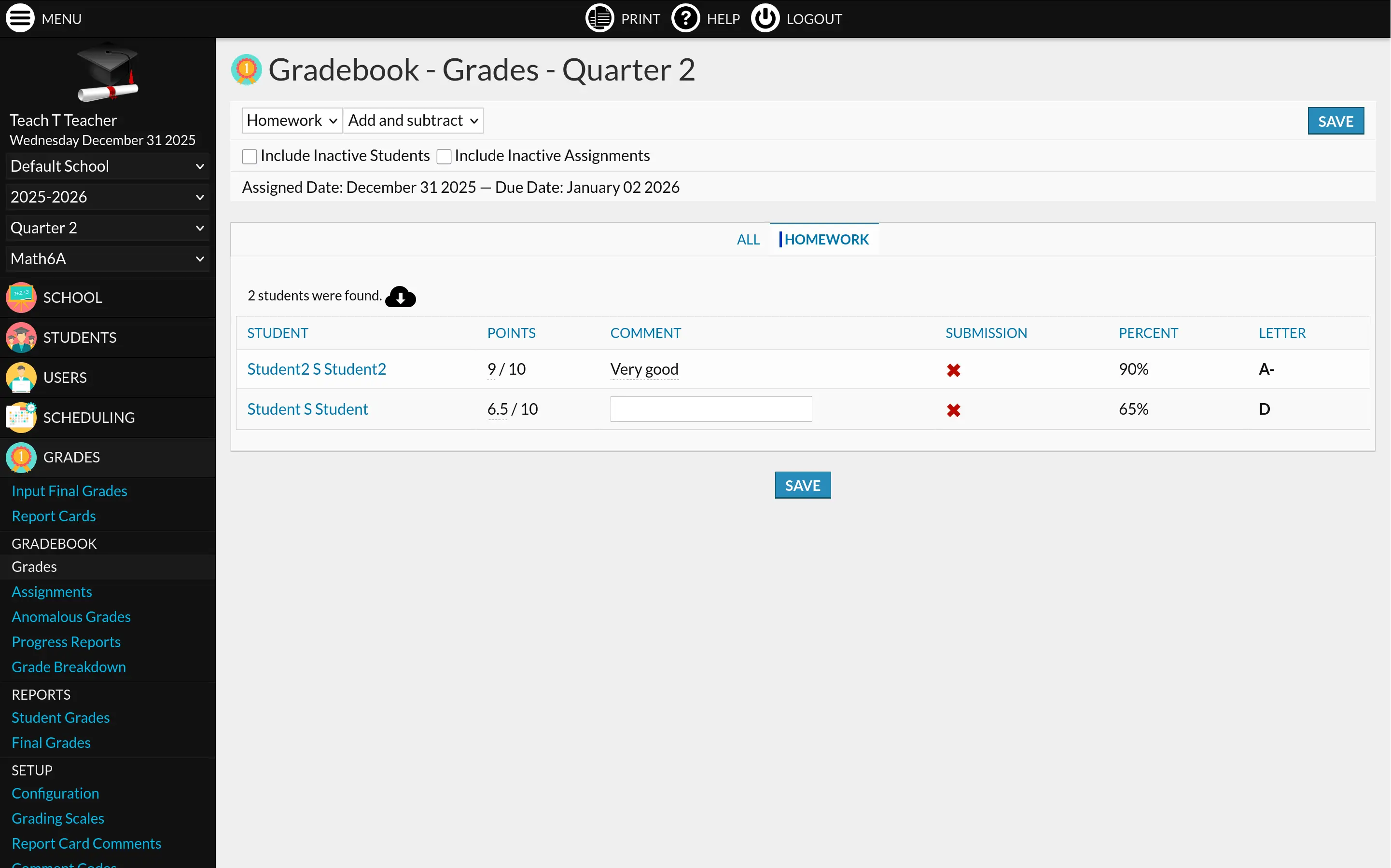 Screenshot 1 of RosarioSIS