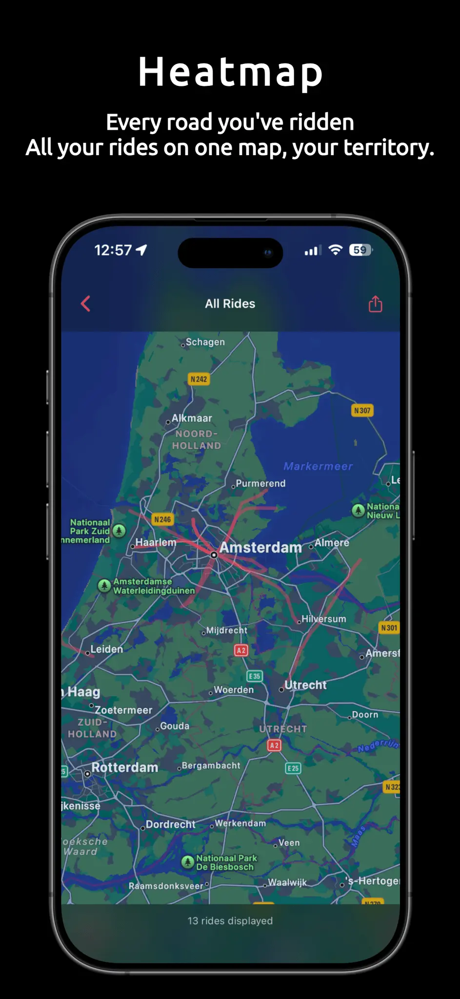 Screenshot 4 of Heading - motorcycle compass