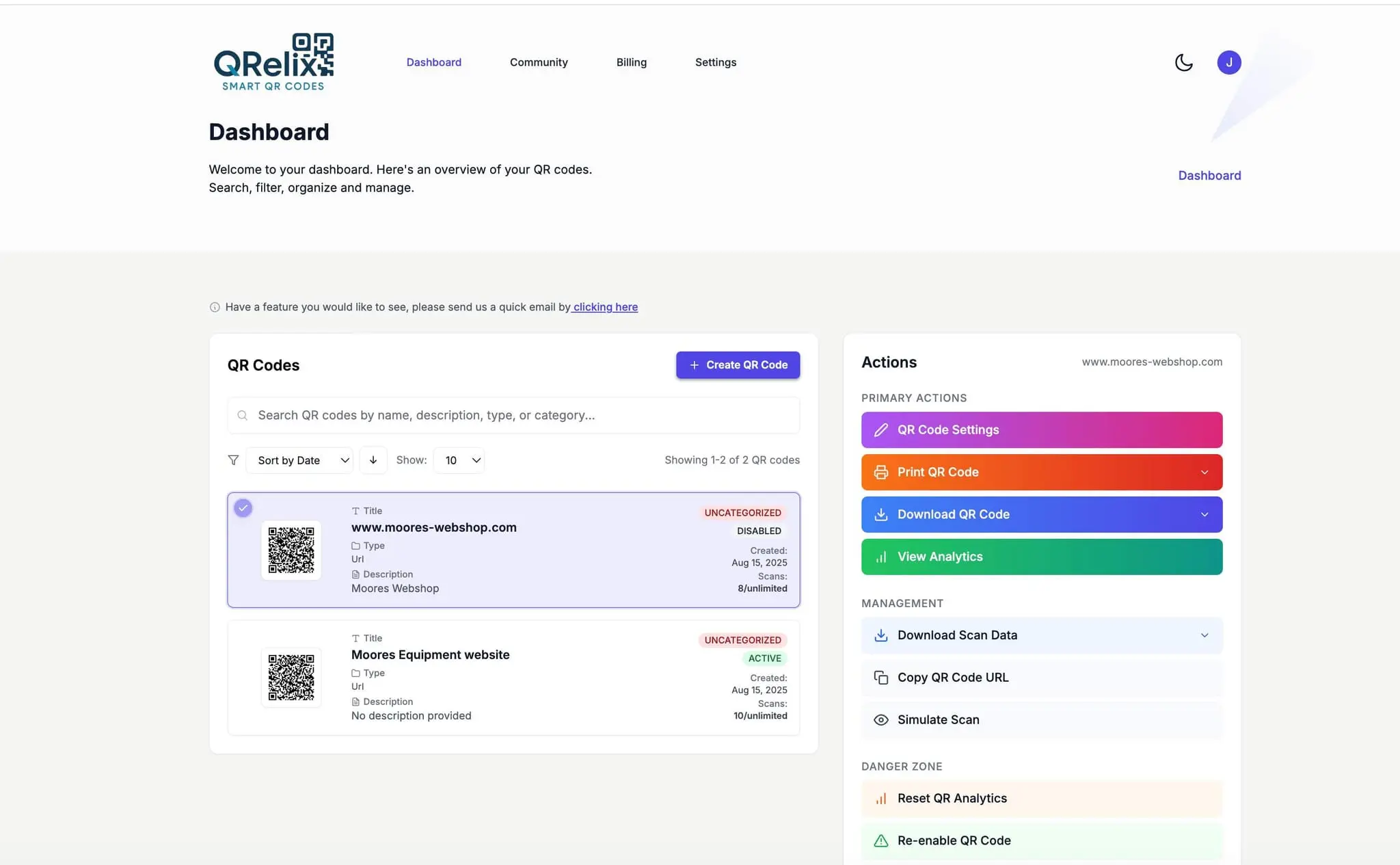 Screenshot 2 of QRelix