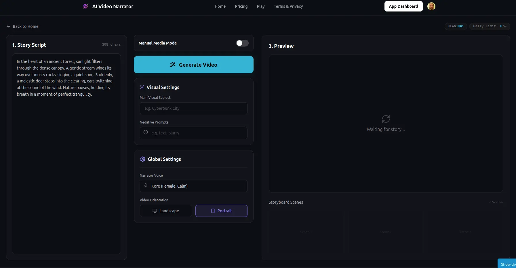Screenshot 3 of AI Video Narrator 