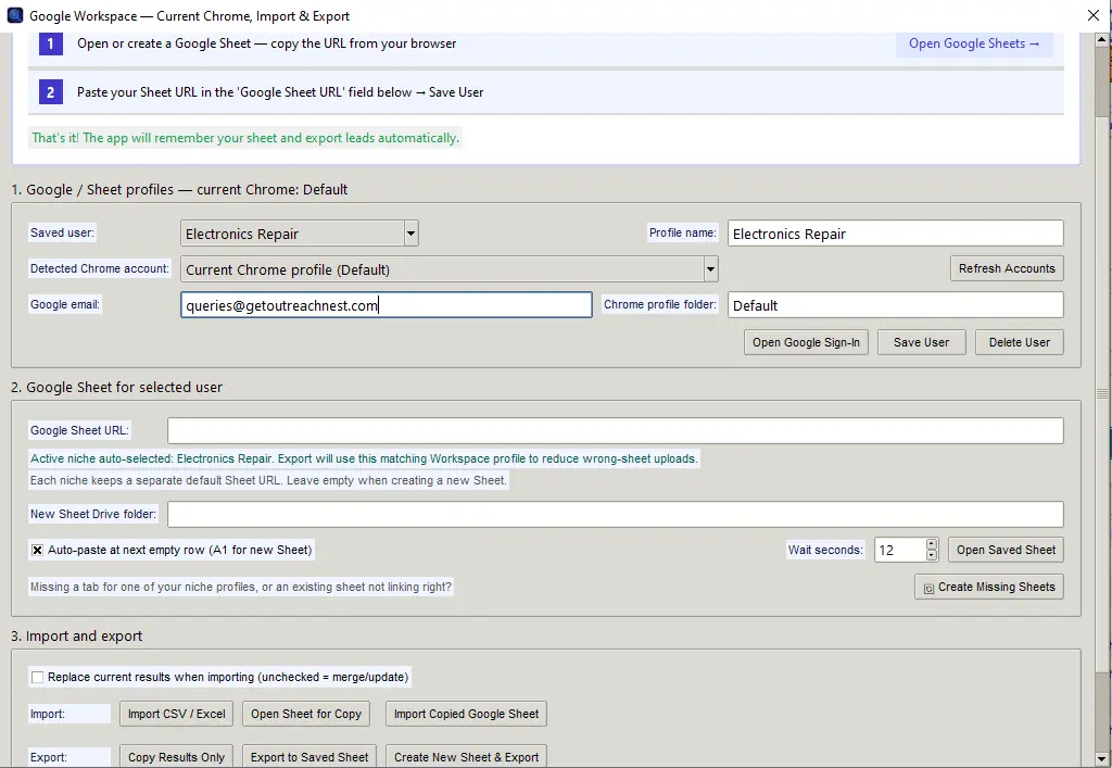 Screenshot 6 of OutreachNest Finder