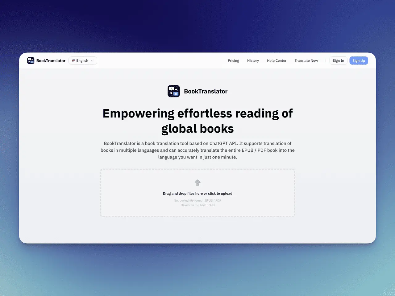 Screenshot 1 of BookTranslator