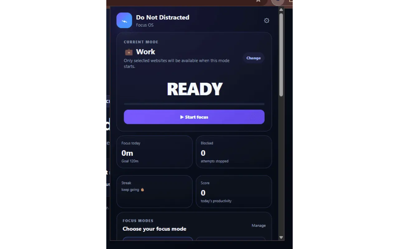 Screenshot 2 of Do Not Distracted — Focus OS