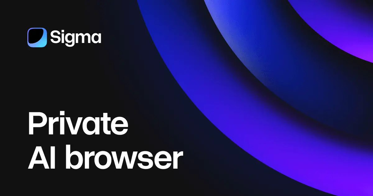 Screenshot 1 of Sigma Private AI Browser