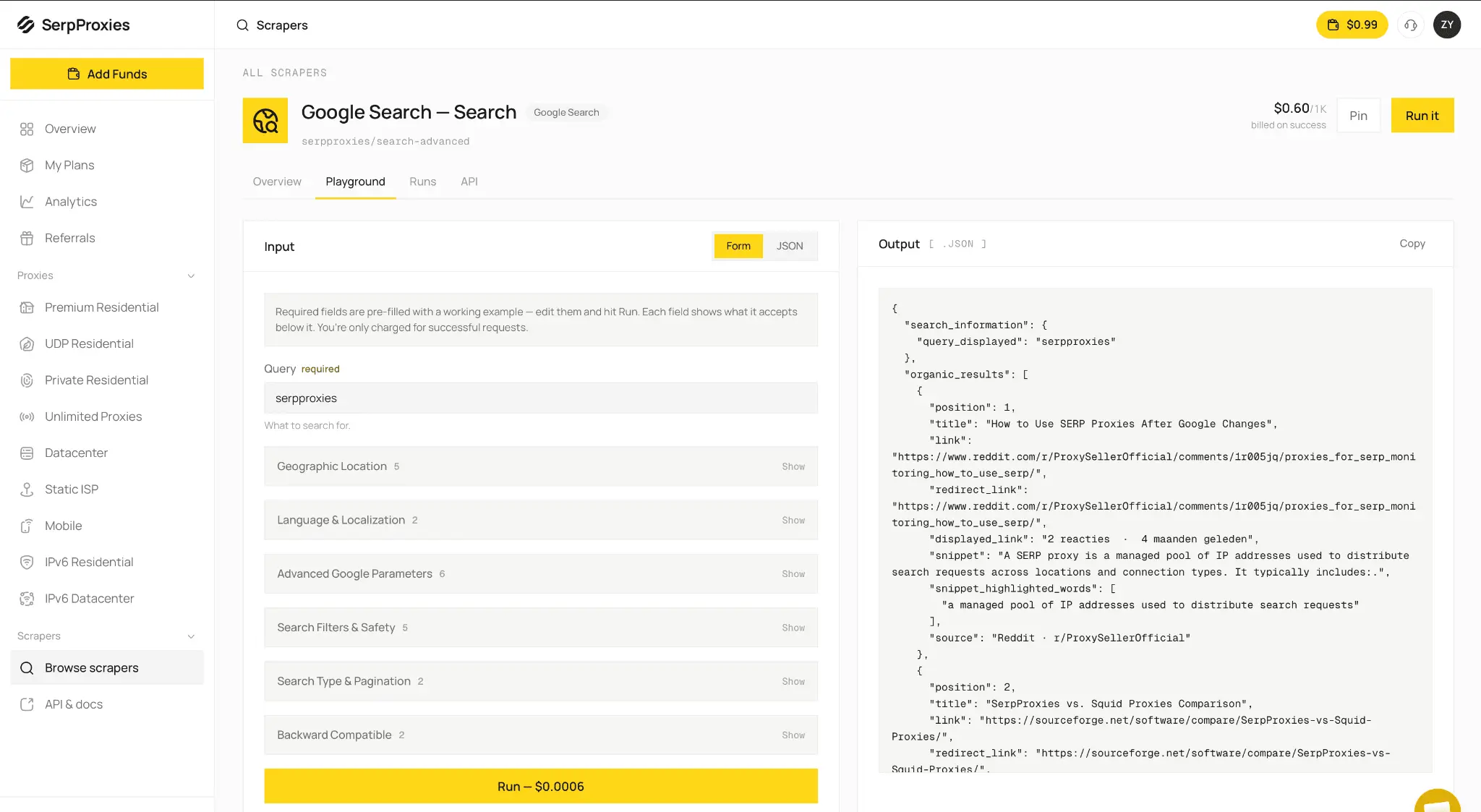 Screenshot 9 of SerpProxies