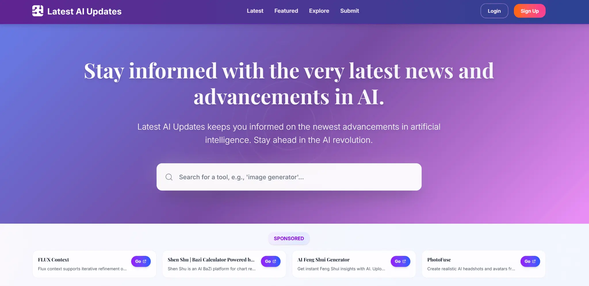 Screenshot 1 of Latest AI Updates