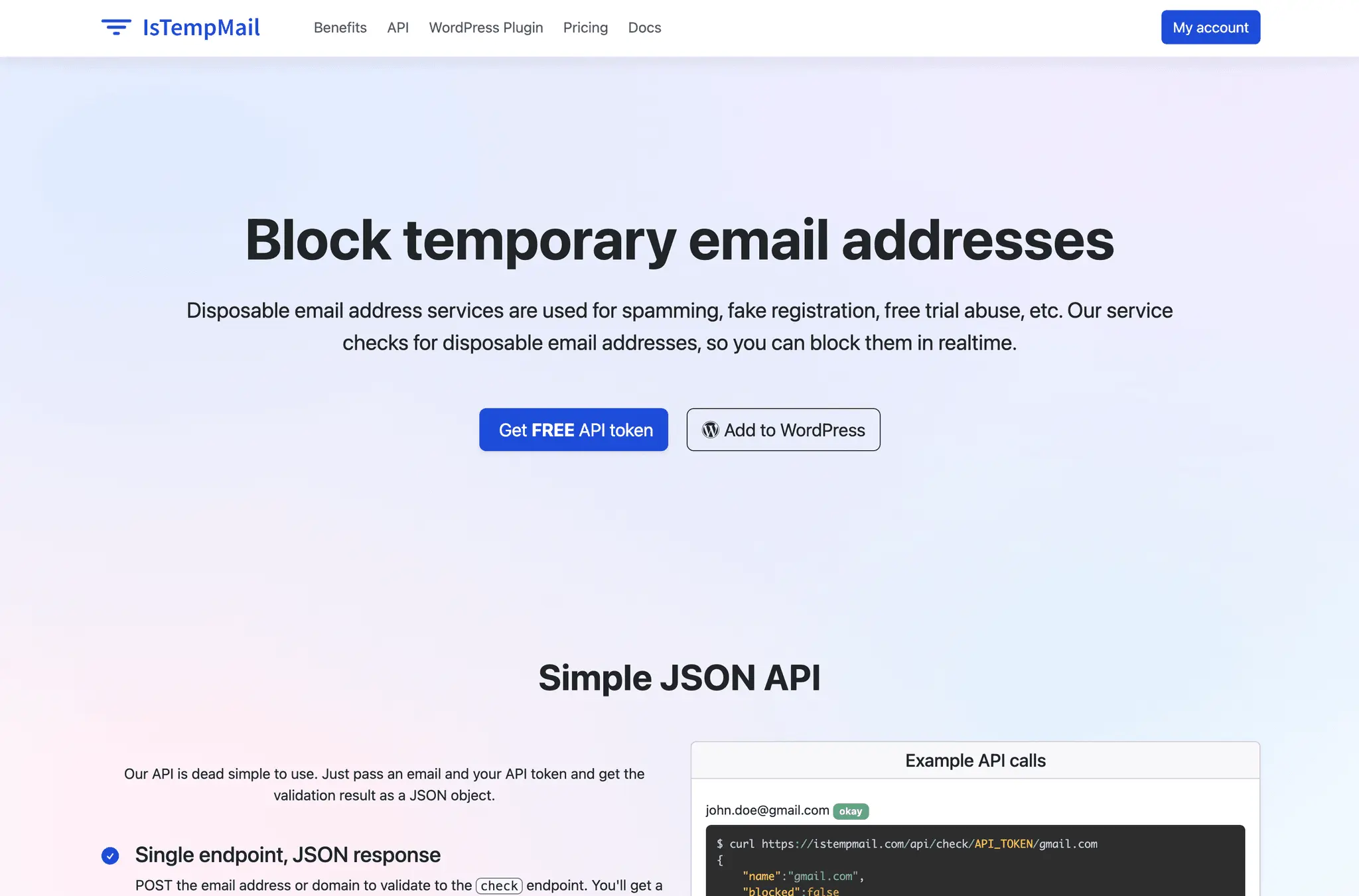 Screenshot 1 of istempmail.com