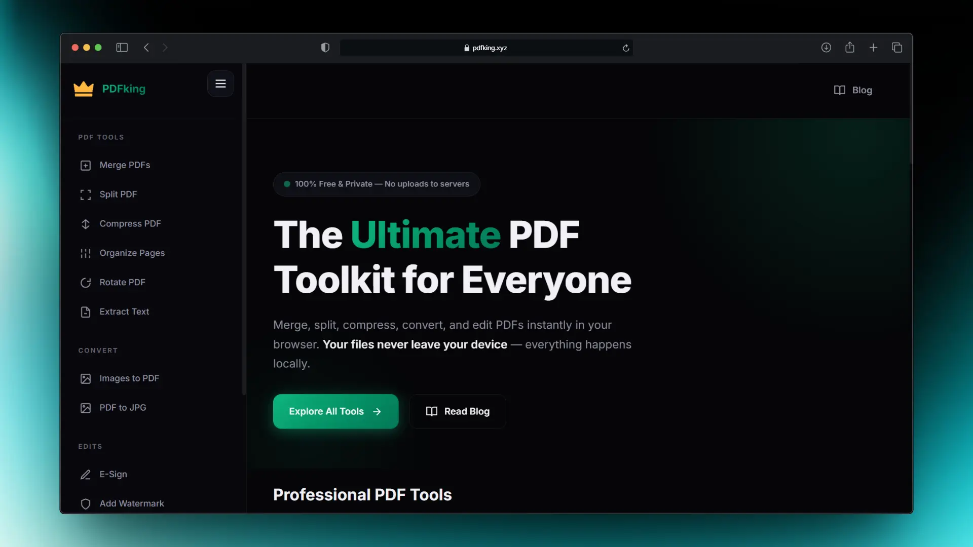 Screenshot 2 of PDFking - Free Online PDF Editor