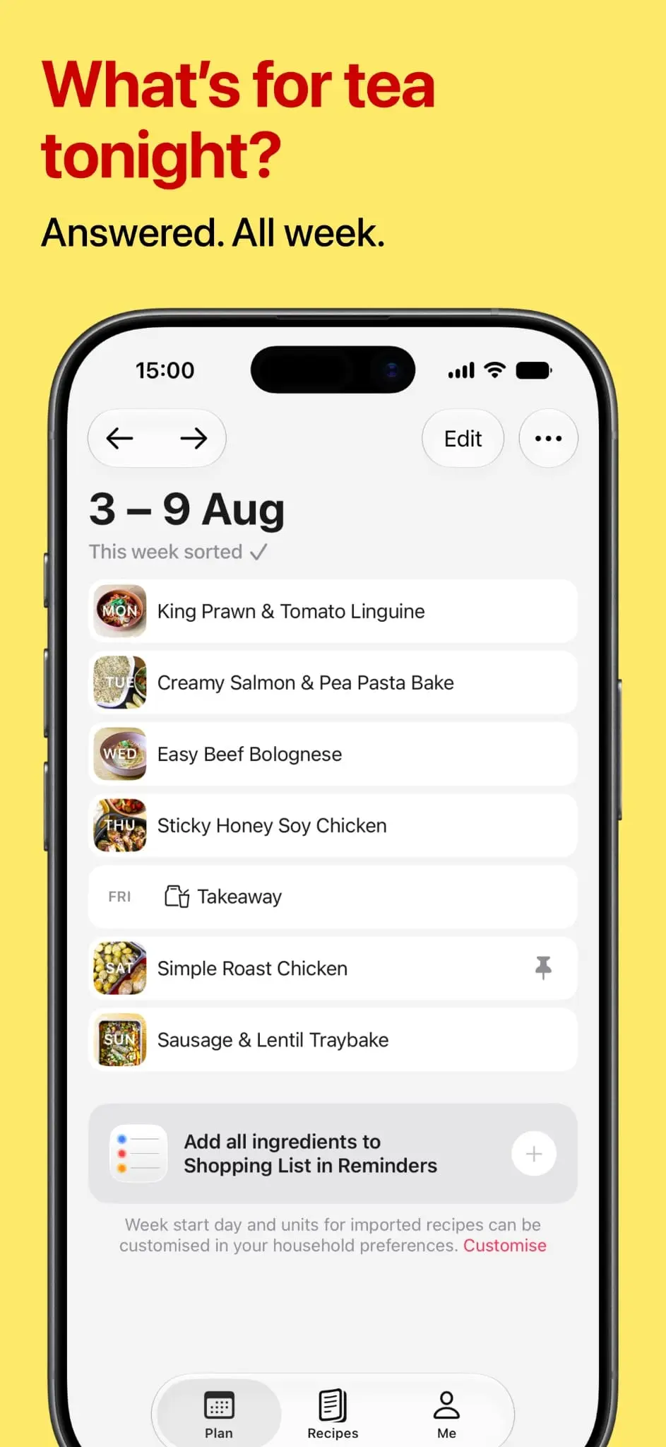Screenshot 2 of TeaTonight: Dinner Planner