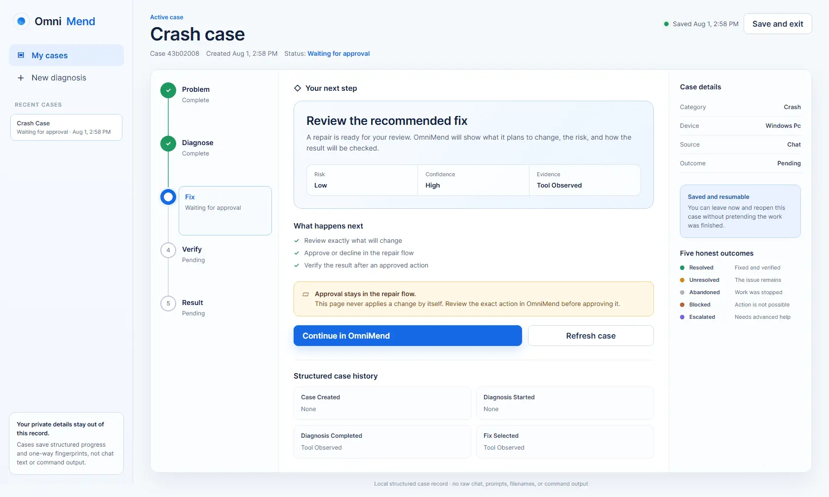 Screenshot 1 of OmniMend