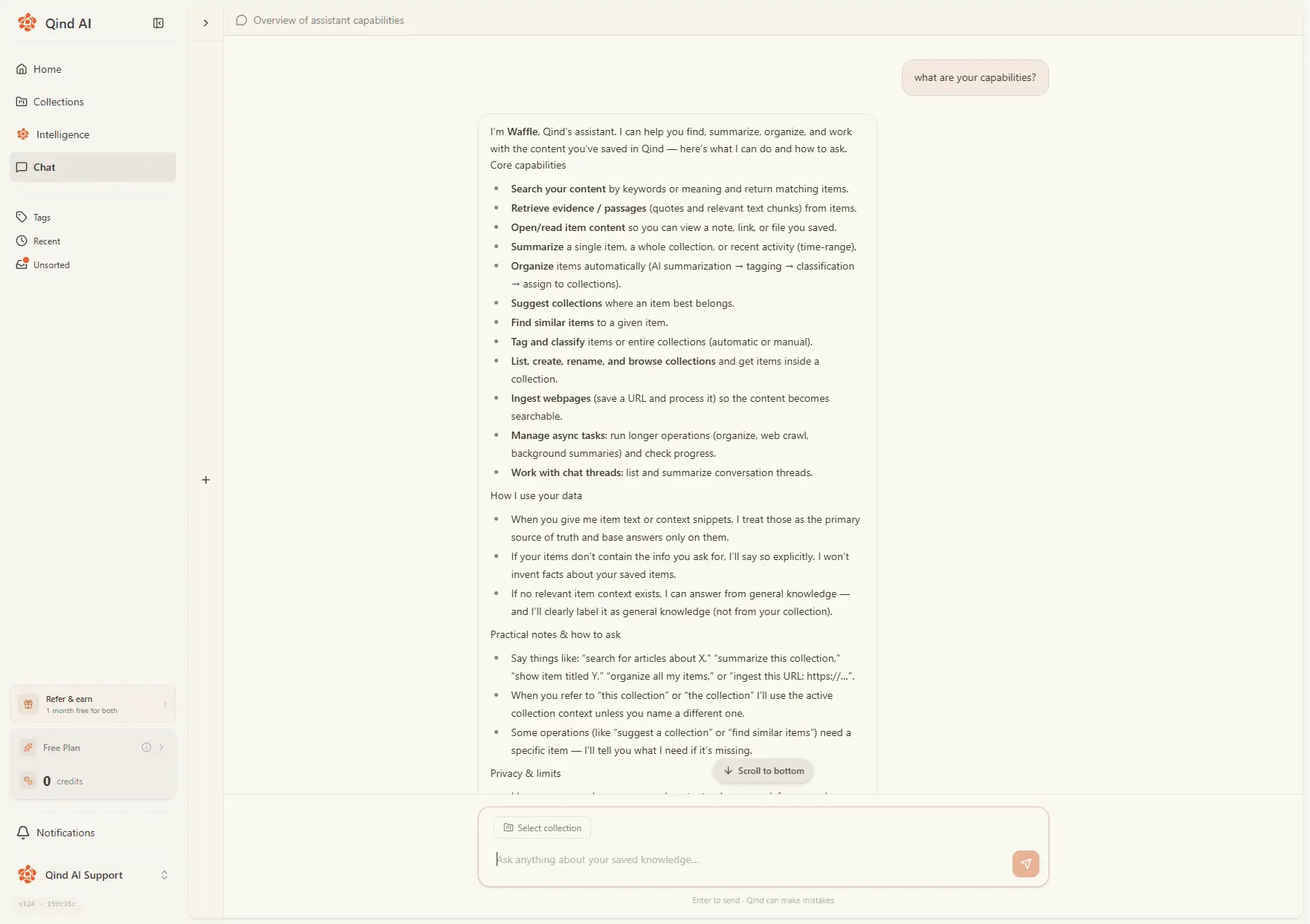 Screenshot 1 of Qind AI