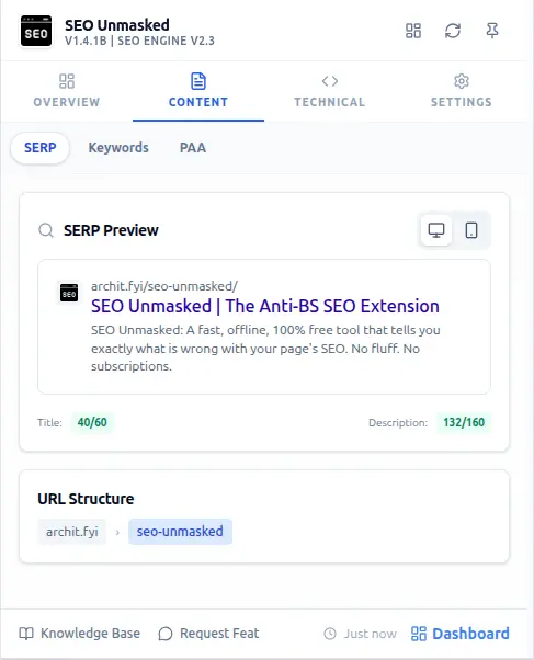 Screenshot 5 of SEO Unmasked