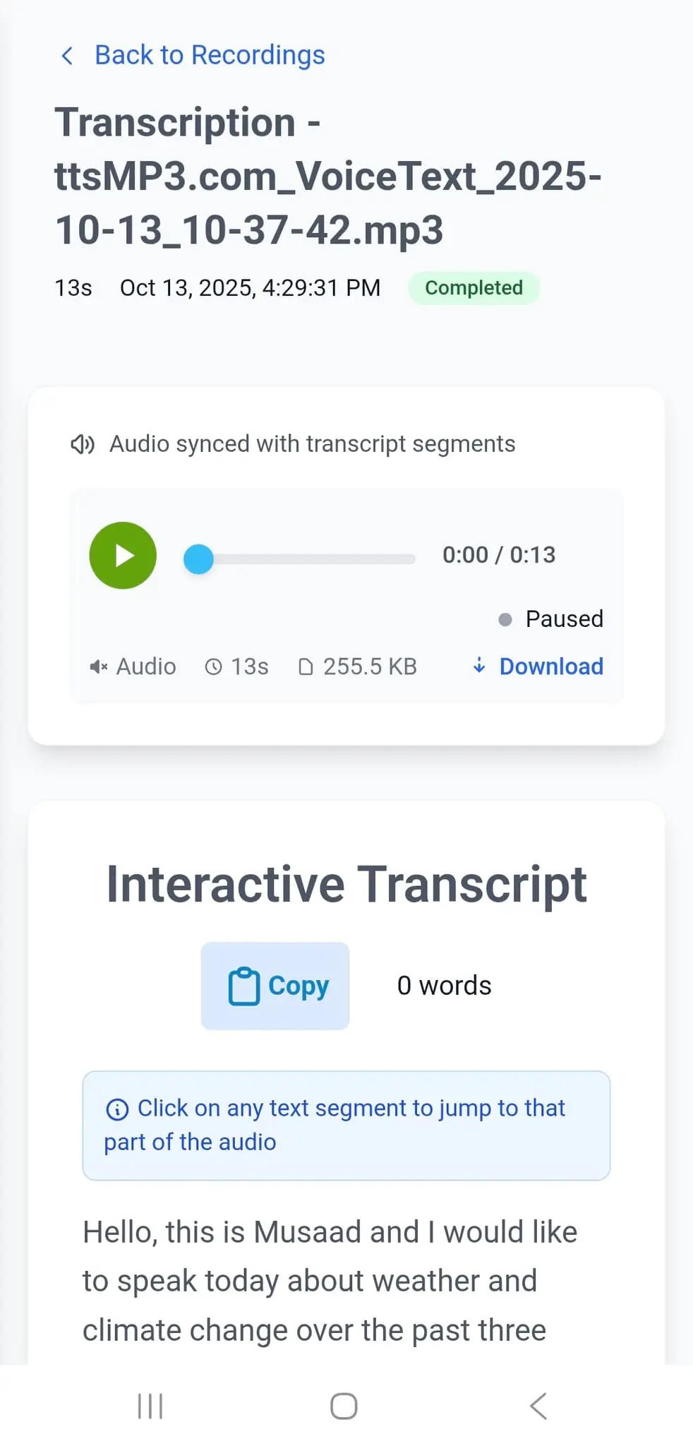 Screenshot 4 of Voice Draft - AI-Powered Voice Transcrip