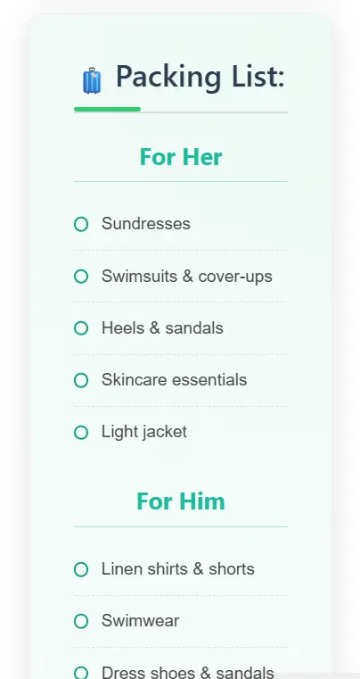 Screenshot 3 of Travel checklist PDF Generator