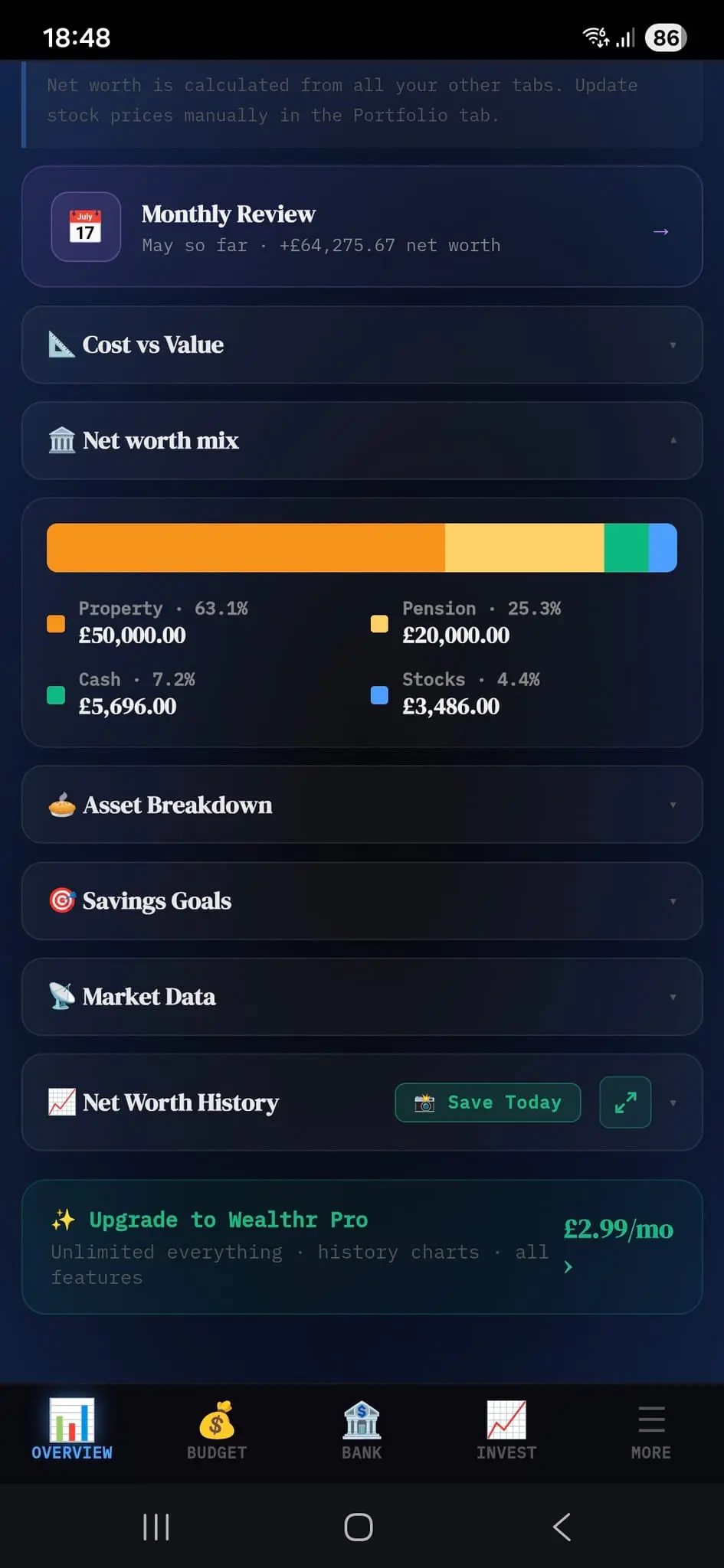 Screenshot 2 of Wealthr