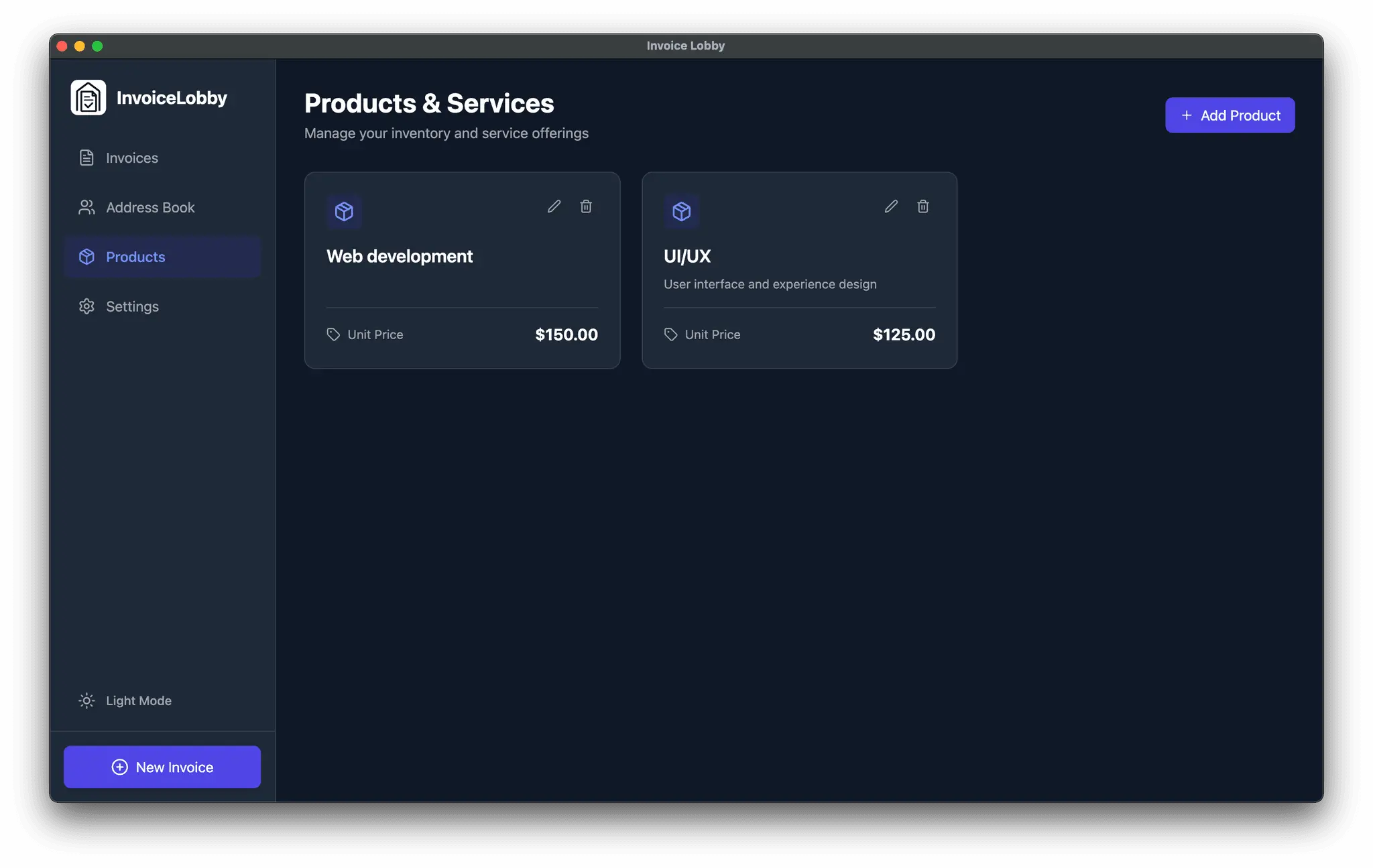 Screenshot 1 of InvoiceLobby