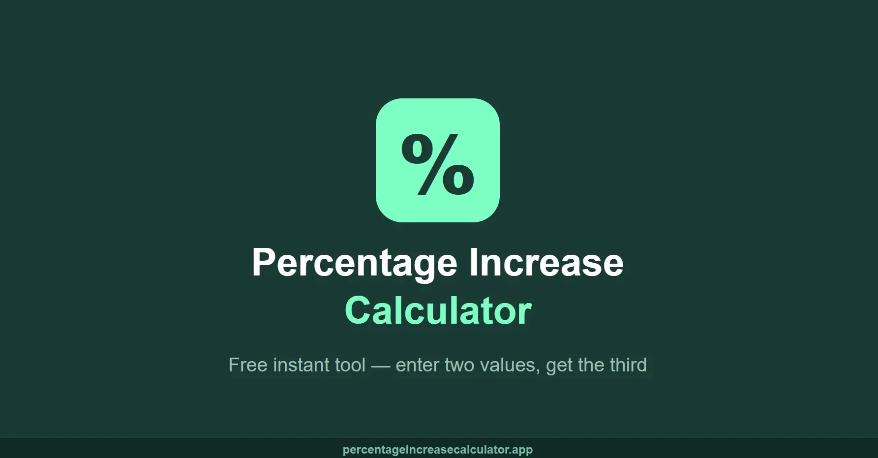 Screenshot 1 of Percentage Increase Calculator