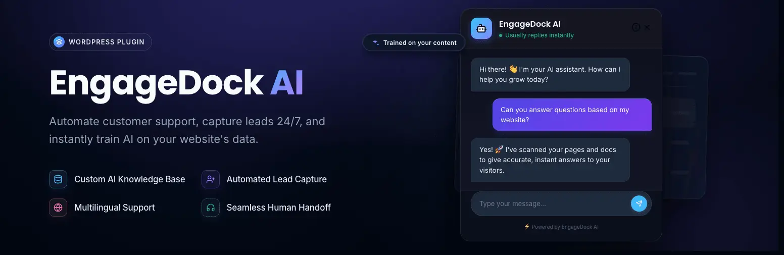 Screenshot 1 of EngageDock AI Pro