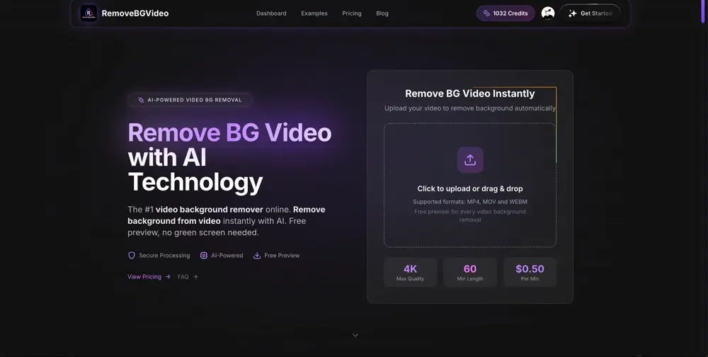 Screenshot 1 of AI Video Background Remover