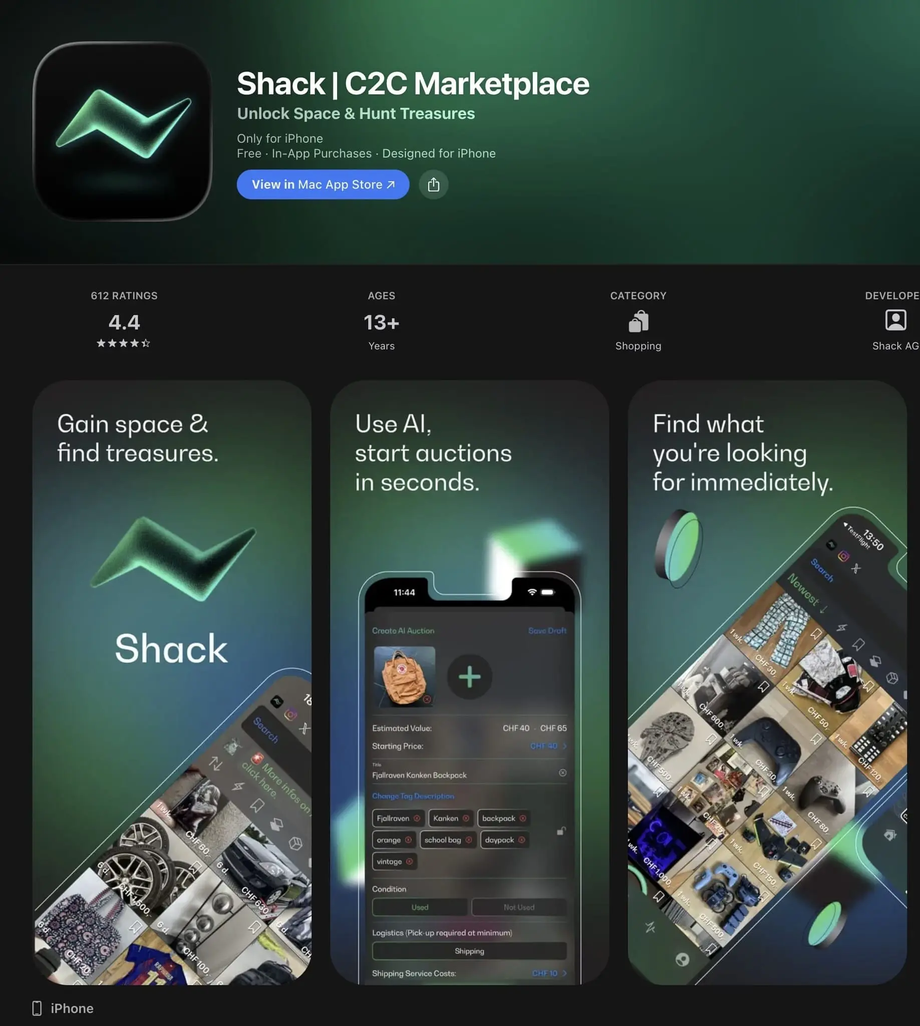 Screenshot 1 of Shack