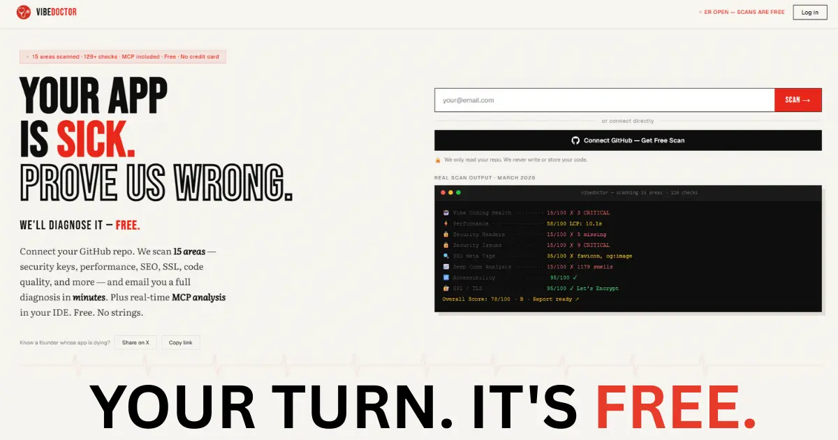 Screenshot 1 of VibeDoctor