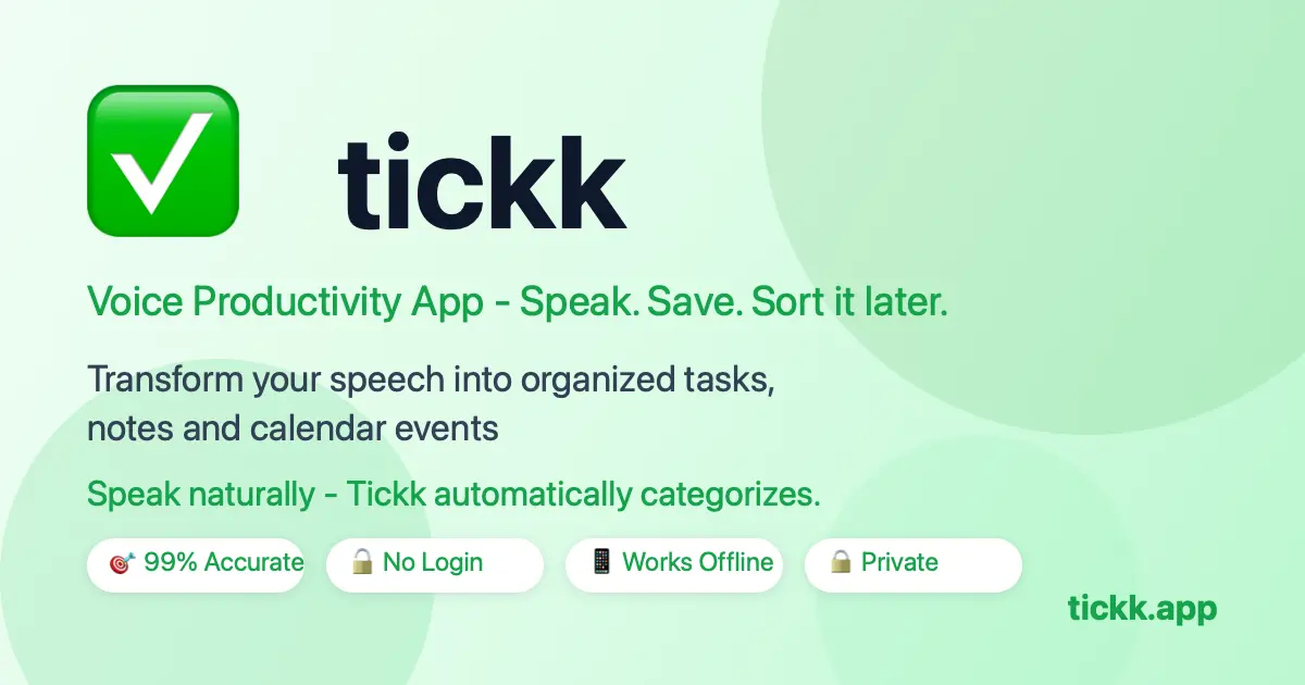 Screenshot 1 of tickk