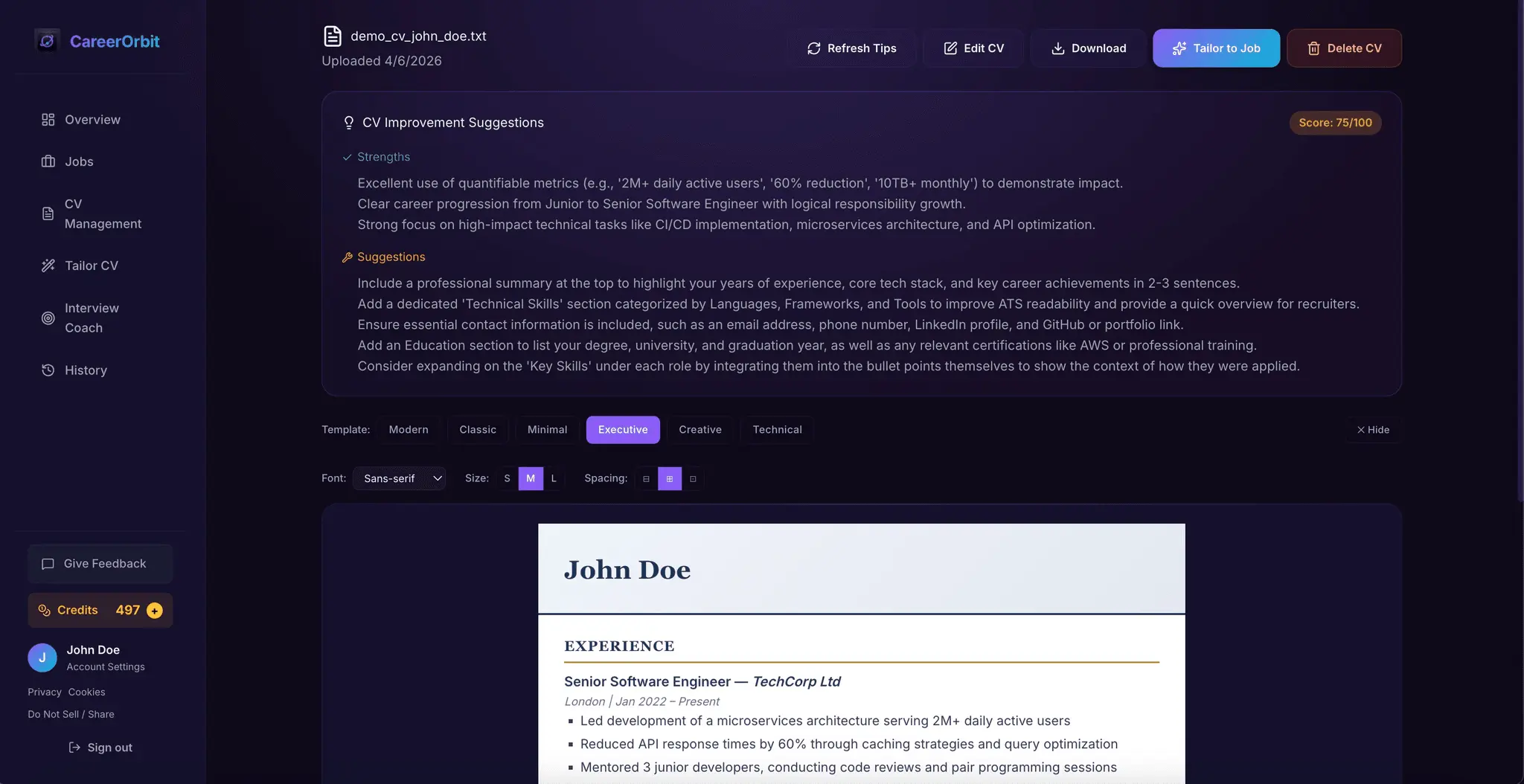 Screenshot 7 of CareerOrbit