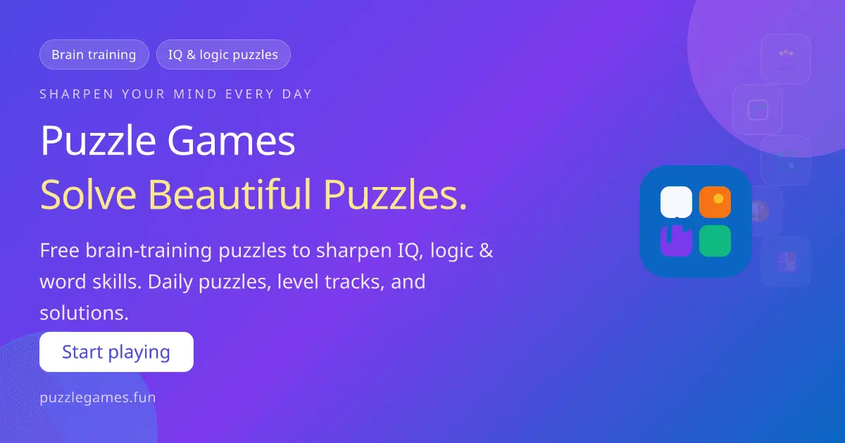 Screenshot 1 of Puzzle Games