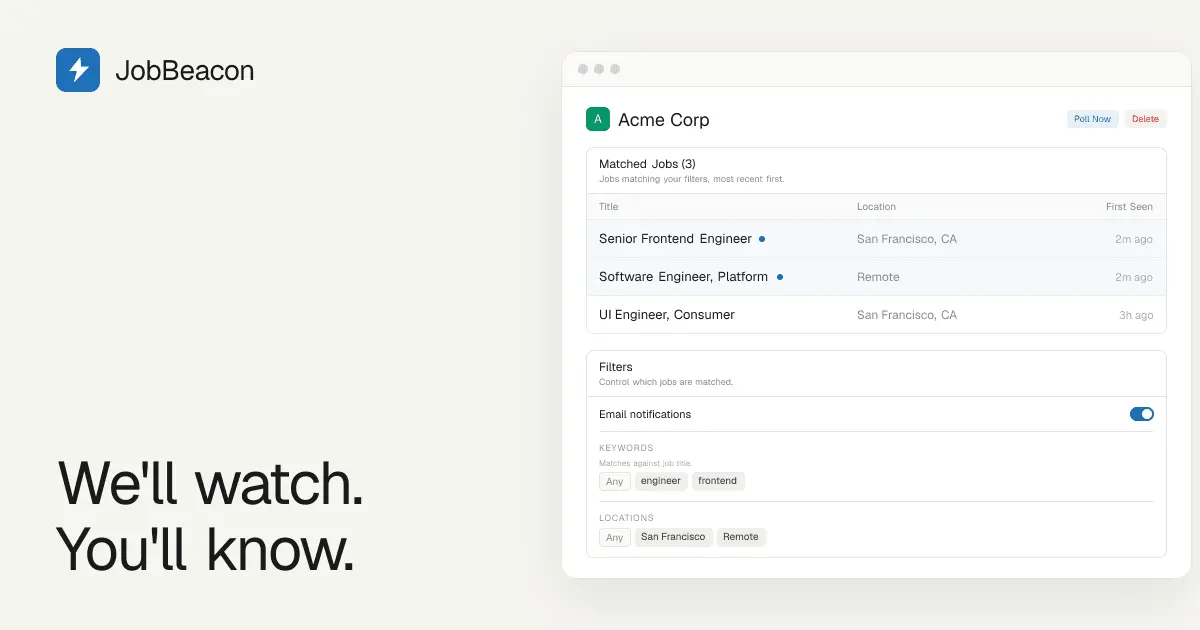 Screenshot 1 of JobBeacon