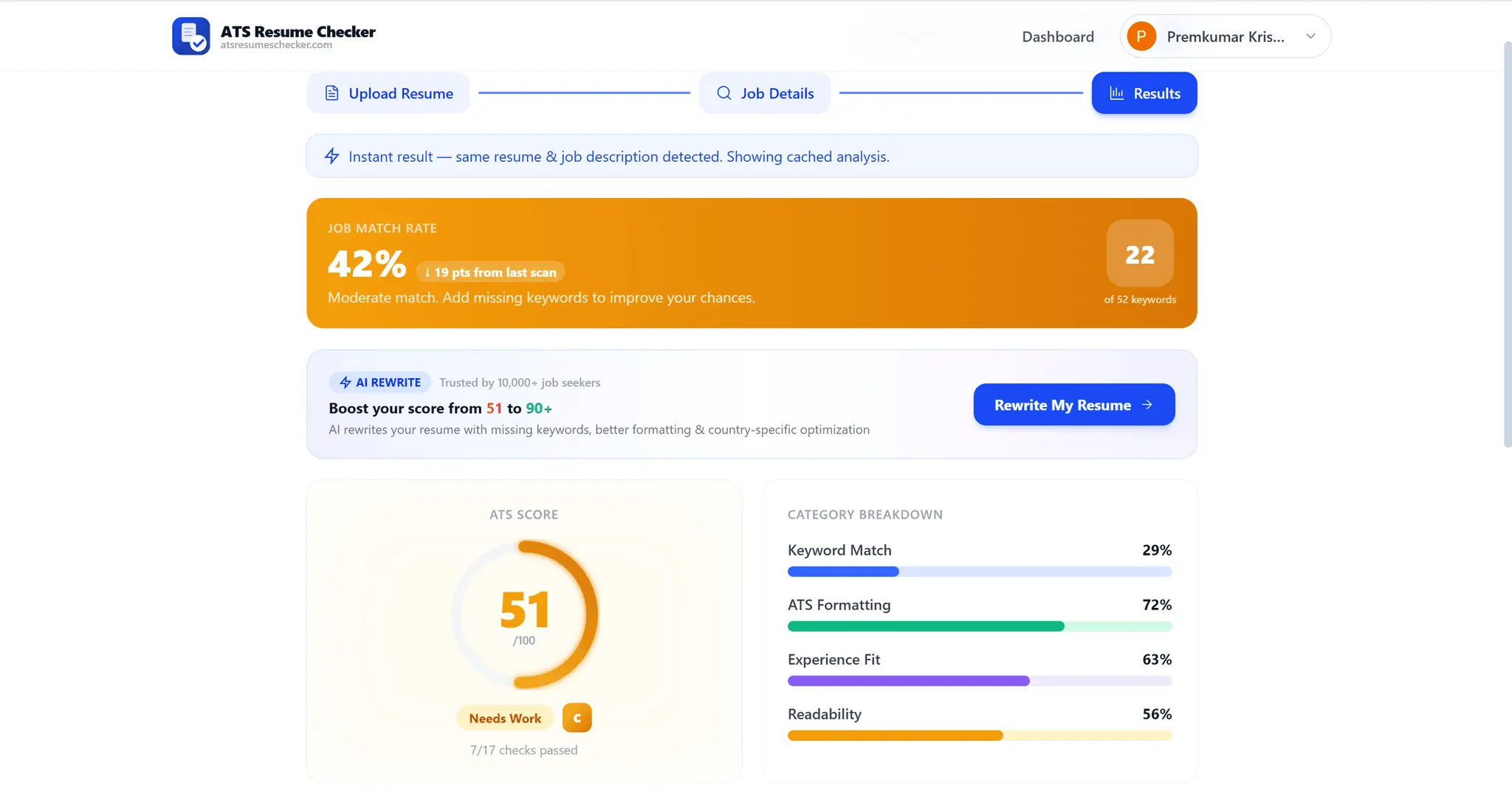Screenshot 2 of ATS Resume Checker