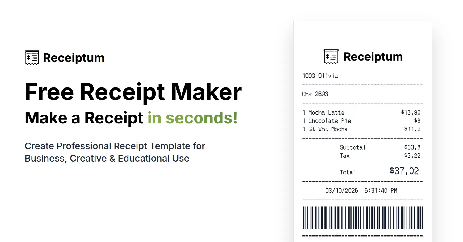 Screenshot 1 of Receiptum