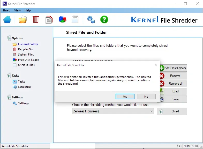 Screenshot 6 of Kernel File Shredder