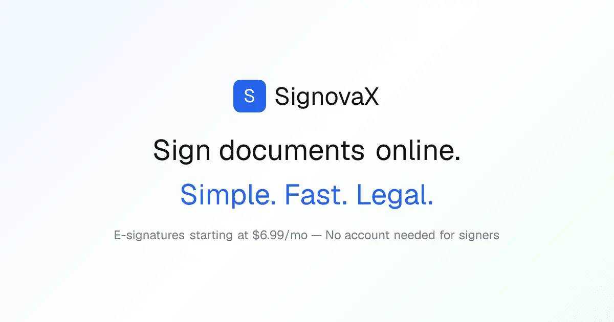 Screenshot 1 of SignovaX
