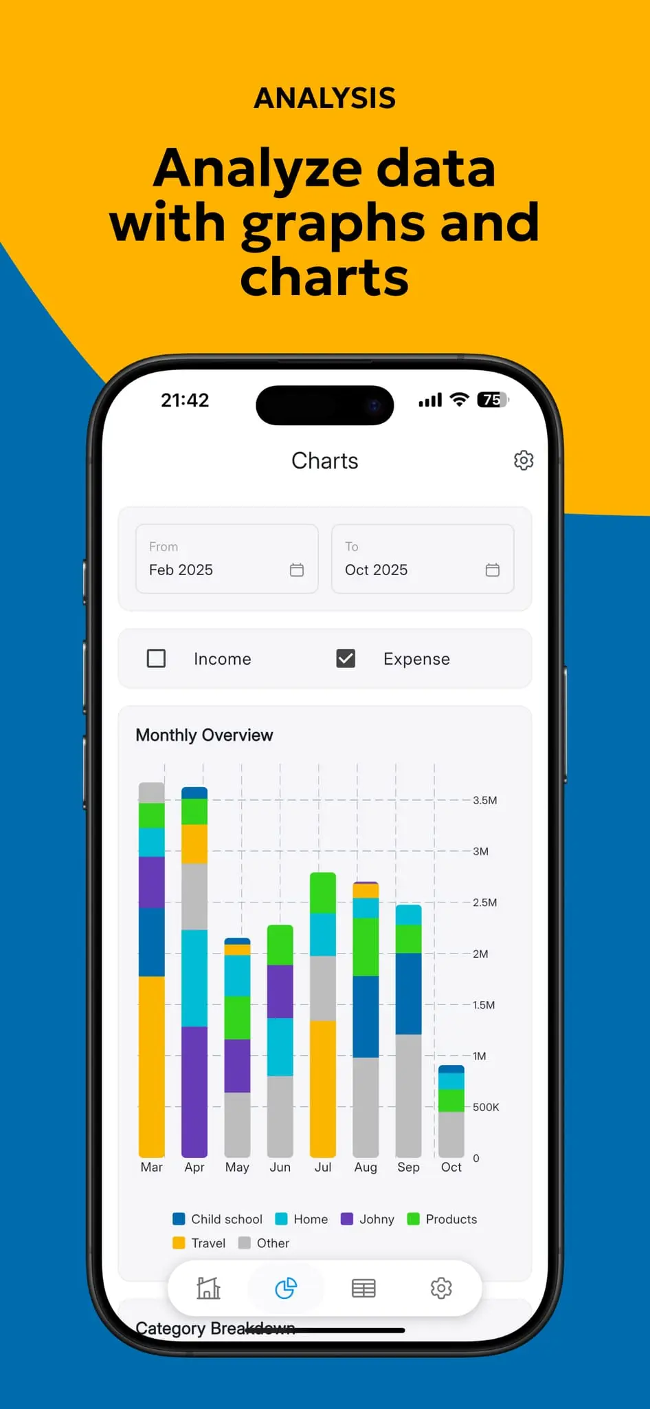 Screenshot 4 of MoneyLog - Expense Tracker