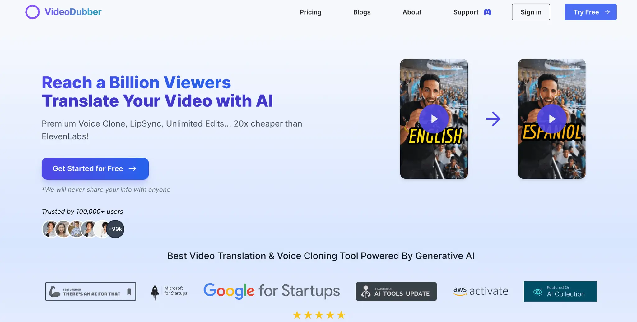 Screenshot 1 of VideoDubber Video Translator