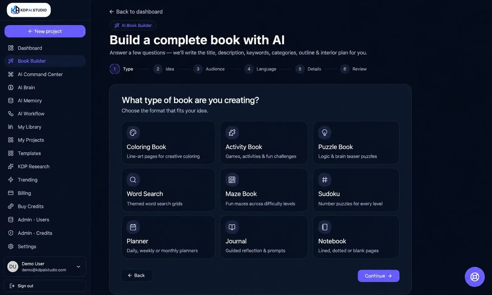 Screenshot 4 of KDP AI Studio