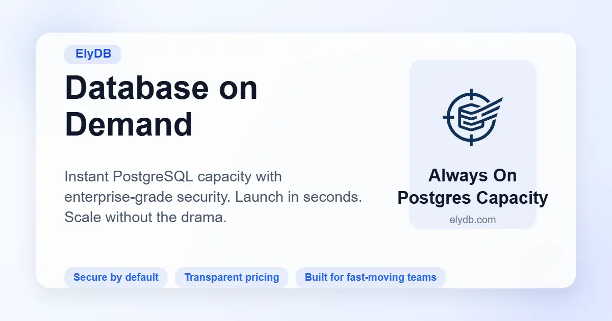 Screenshot 1 of ElyDB