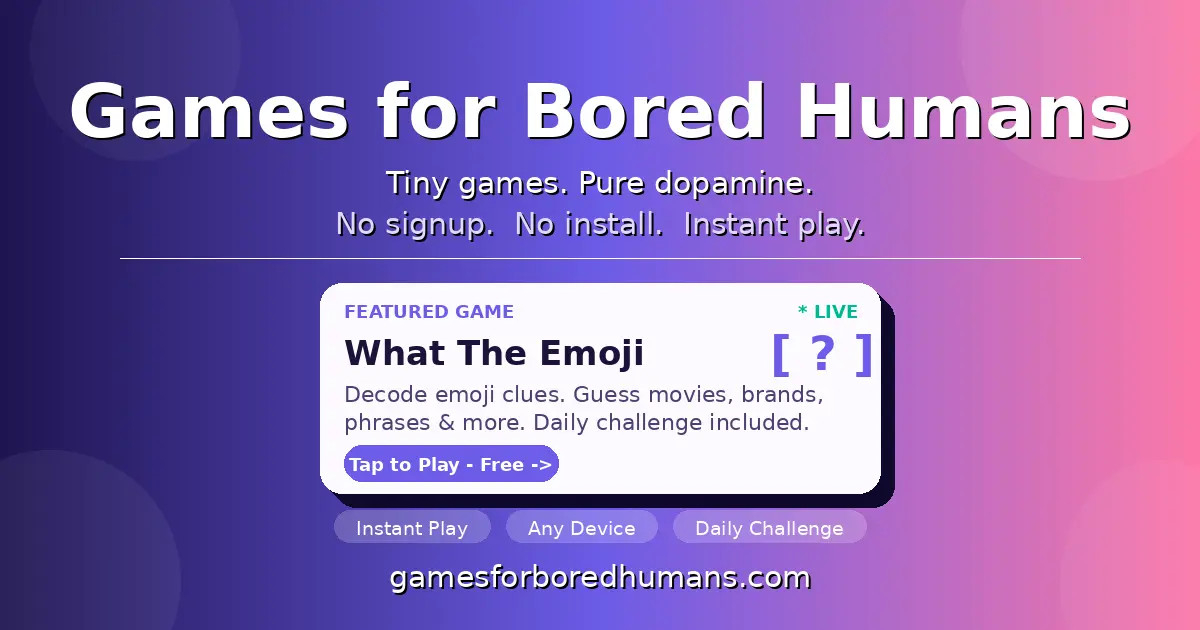 Screenshot 1 of Games for Bored Humans