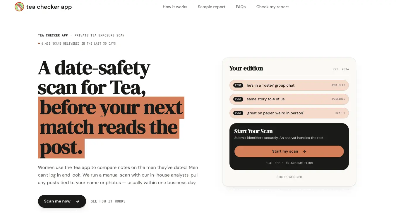 Screenshot 1 of Teaonher Checker