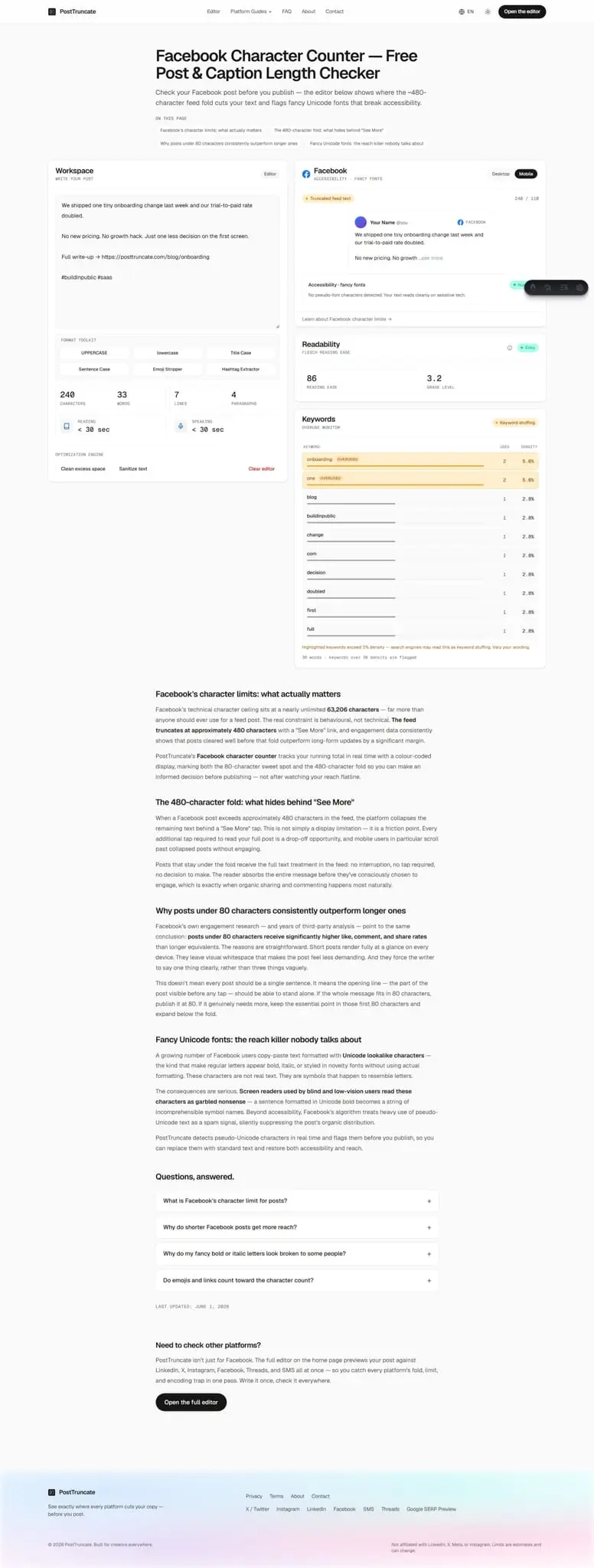 Screenshot 4 of PostTruncate