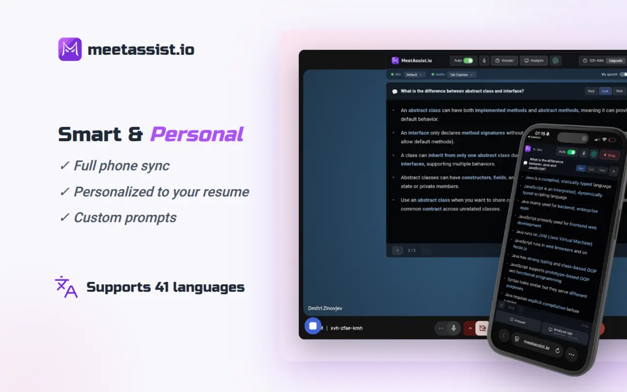 Screenshot 3 of MeetAssist