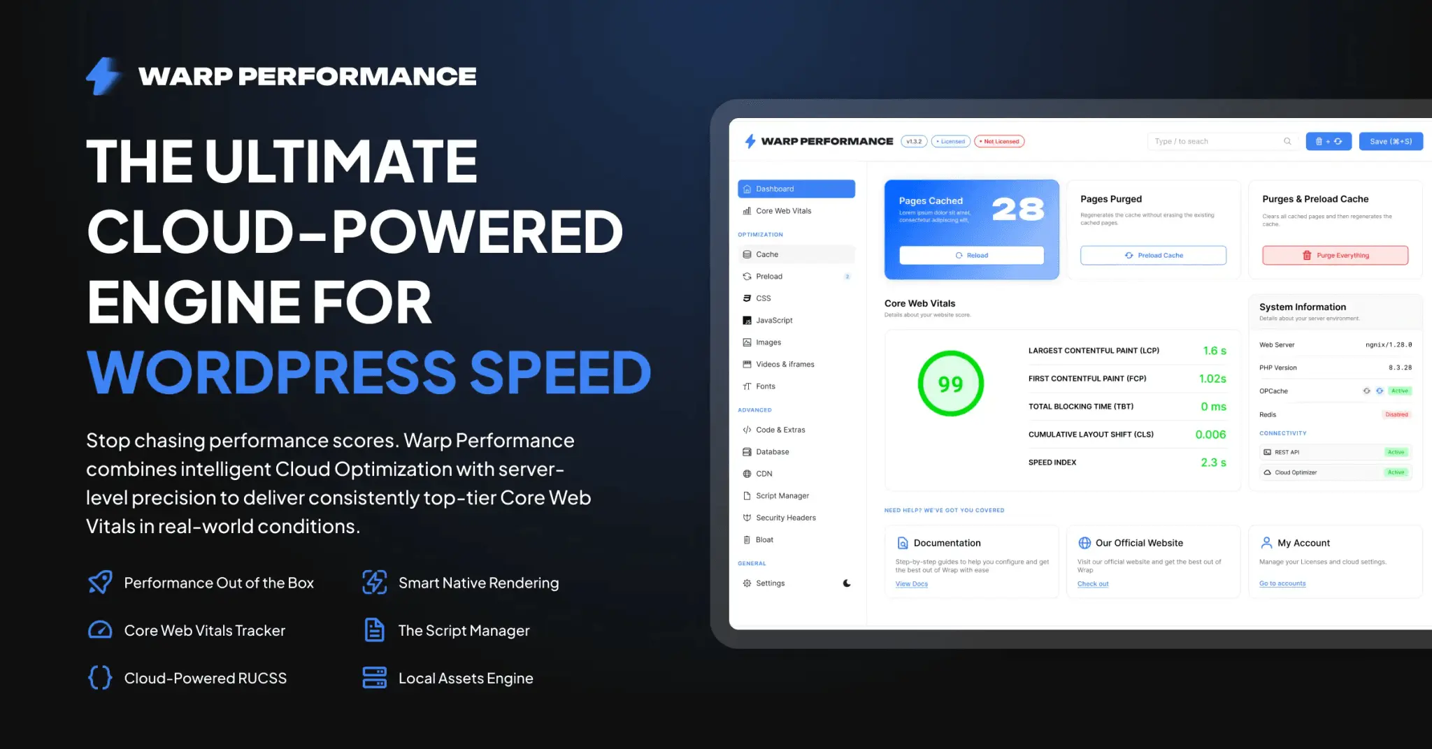 Screenshot 1 of WARP Performance