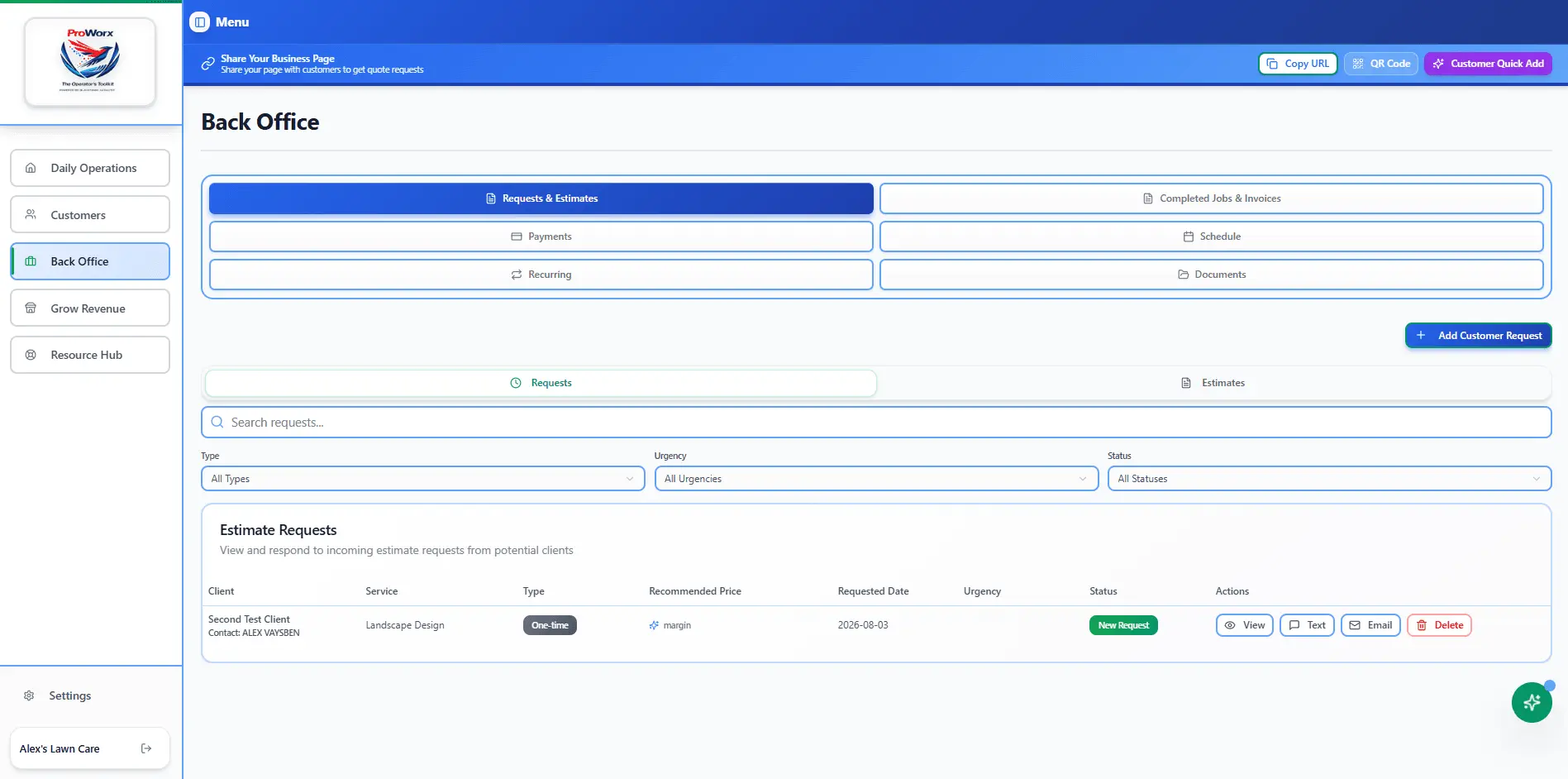 Screenshot 3 of ProWorx Software