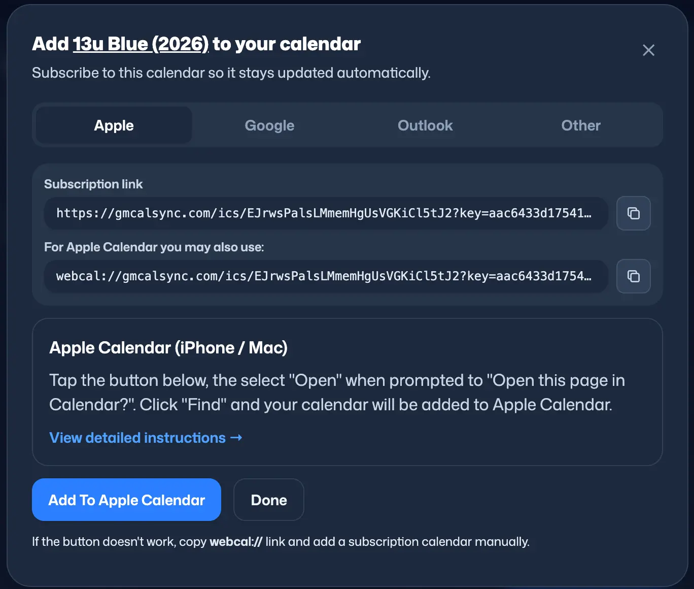Screenshot 3 of gmCalSync